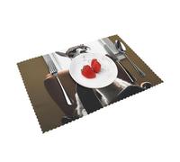 Portrait of a Camel pattern Customizable Placemats Set of 4 - Unique Table Mats for Dining Table Decor, Heat Resistant and Washable, Perfect for Spring and Easter