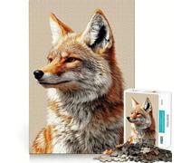 Portrait of A Fox Adult Jigsaw Puzzle1000 Pieces Brain Teaser Mental Relax Pattern Assembly Santa Wish Item (38x26cm)
