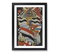 Portrait of A German Officer by Marsden Hartley Framed Print | A2 Black Framed Wall Art | Ready to Hang | Modern Nature Picture | Living Room Bedroom Lounge Office