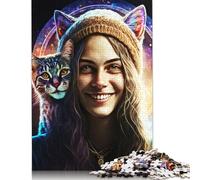 Portrait of A Happy Jigsaw Puzzles Puzzles for Adults Kids. 1000 Pieces Great Gifts Challenge Toy Educational Games Home Decoration for Educational Games Gifts 1000pcs (75x50cm)