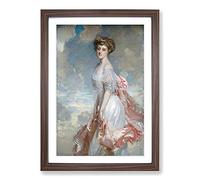 Portrait of A Lady by John Singer Sargent Framed Print | A2 Walnut Framed Wall Art | Ready to Hang | Modern Nature Picture | Living Room Bedroom Lounge Office