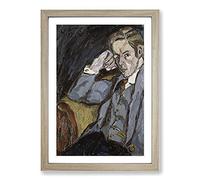 Portrait of A Man Vol.1 by Walter Gramatte Framed Print | A2 Oak Framed Wall Art | Ready to Hang | Modern Nature Picture | Living Room Bedroom Lounge Office