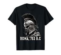 Portrait of a Roman Centurion with Helmet Grunge Art Rome T-Shirt