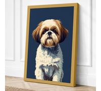 Portrait of a Spaniel Modern Canvas Wall Art Print 24x16 Inch (61 x 41 cm)