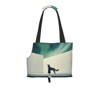 Portrait of a Wolf Pet Tote Bag Foldable Handbag Carrier for Small Dogs Cats Puppy Portable Travel Shoulder