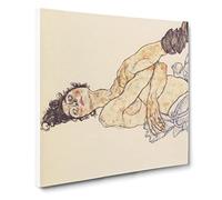 Portrait Of A Woman Vol.5 by Egon Schiele Canvas Print | Gallery Wrapped 30mm Frame Wall Art | 20x20 inches | Ready to Hang | Classic People Picture | Living Room Bedroom Lounge Office