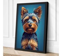 Portrait of a Yorkshire Canvas Wall Art Print 24x16 Inch (61 x 41 cm)