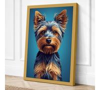 Portrait of a Yorkshire Canvas Wall Art Print 24x16 Inch (61 x 41 cm)