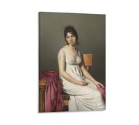 Portrait of A Young Woman in White, C. 1798 by Jacques Louis David Wall Art Prints posters 23 Wall Art Scroll Canvas Painting Picture Living Room Decor Home 12x18inch(30x45cm)