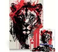 Portrait of An African Lio 1000 Piece Jigsaw Puzzles for Adults Teenagers Recall Boost Calm Escape Smooth Cut Heartfelt Gift (50x75cm)