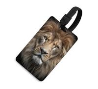Portrait of an African Lion Custom Travel Luggage Tag for Suitcases
