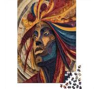Portrait of An African Tribal Woman Rätsel Für Erwachsene 70x50cm/1000pcs,Herausforderungsspiele