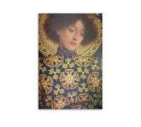 Portrait of Beatrice Portinari Gustav Klimt's Poster (2) Room Aesthetic Print Art Wall Painting Canvas Modern Bedroom Decor 08x12inch(20x30cm)