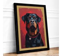Portrait of Dignity Modern Framed Wall Art Print A2 (59.4×42cm) Black, Wall Decor for Living Room, Bedroom, Office & Home, Ready to Hang, Art Gift