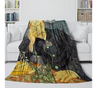 Portrait of Dr.Gachet Fuzzy Fleece Blanket - Van Gogh Air Conditioner Blanket Birthday Gift for Son Daughter Grandson Granddaughter Friend 80x90inch(200x230cm)