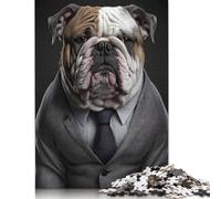 Portrait of Duck in Suit Puzzle Jigsaws 500 Pieces for Adults Puzzles for Teenagers Gifts Sustainable Puzzle for Adults 500pcs (52x38cm)