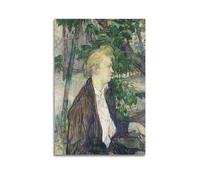 Portrait of Gabrielle by Henri De Toulouse-Lautrec Painting Art Poster Wall Art Prints Photo Picture Paintings Room Decor Home Decorative 08x12inch(20x30cm)