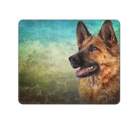 Portrait Of German Shepherd Dog Print, Mouse Pad, Non-Slip Rubber Base Mouse Pad,Waterproof Mouse Mat