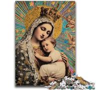 Portrait of Mary The Mother 1000 Piece Jigsaw Puzzles for Adults, Help The Brain Exercise Addictive Toys to Cultivate Patience Unique Challenge Game 50x75cm