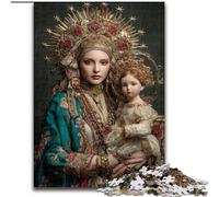 Portrait of Mary The Mother 1000 Piece Jigsaw Puzzles for Teenagers, Educational Stress Relief Toy for Is Ideal As A Gift for The Whole Family (50x75cm)