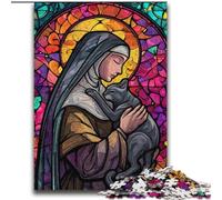 Portrait of Mary The Mother 2000 Pieces Jigsaw Puzzle for Adults& Teens, Staycation Kill Time Enhance Love between Couples (70x100cm)