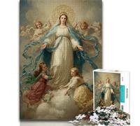 Portrait of Mary The Mother Adult Jigsaws 1000 Pieces Difficult,Challenging To Complete But Fun And Humorous Birthday Present,Gifts,Wall Art (75x50cm)
