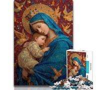 Portrait of Mary The Mother Jigsaws 1000 Pieces for Adults,Challenging Game And Family Play for Is Ideal As A Gift for The Whole Family 50x75cm