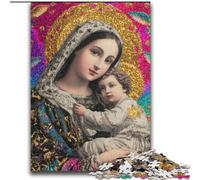 Portrait of Mary The Mother Jigsaws 2000 Pieces for Adults, Pattern Assembly Fun at Home Activities, Birthday Present,Travel Gifts (70x100cm)