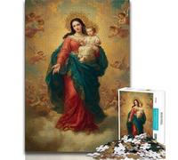 Portrait of Mary The Mother Jigsaws Puzzles 1000 Pieces for Adults Gifts,Family Game Stress Reliever Difficult Challenge Great Gifts And Toys (75x50cm)