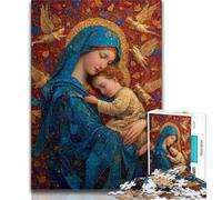 Portrait of Mary The Mother Jigsaws Puzzles 1000 Pieces for Adults Gifts,for Educational Game Challenge Toy Unique Home Decor And Gifts 38x26cm
