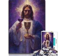 Portrait of Mary The Mother Puzzles for Adults Teens 1000pc Puzzle,Challenging Game And Family Play with Fully Interlocking Randomly Shaped Pieces (75x50cm)