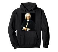 Portrait of the great composer Johann Sebastian Bach Pullover Hoodie