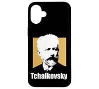 Portrait of the great composer Pyotr Tchaikovsky Case for iPhone 16 Plus