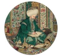 Portrait of The Sultan Jigsaw Puzzles Islamic Art Challenge Toy Educational Games Home Decoration for Adults& Teenager Age 14 Years Up 1000pcs (67.5x67.5cm)