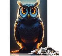 Portrait Owl 500 Piece Jigsaw Puzzle Family Fun Jigsaws for Adults And Challenging Game,stress Relief Games And Unique Gifts 500pcs (52x38cm)