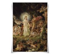 Portrait Posrers of Shakespeare`s Characters Prints A3 Size Wall Art Home Decor (Oberon and Titania)