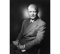 Portrait President General Dwight Eisenhower Photo Large Wall Art Poster Print Thick Paper 18X24 Inch