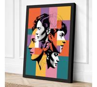 Portraits in Colour Modern Canvas Wall Art Print 30x20 Inch (76 x 51 cm)