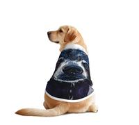 Portraits of Cartoon Animals Dog Shirt Vest Dog Clothes- Breathable Cooling for Big Dogs, Sun Protection Comfort Wear for Golden Retriever, Husky, Alaska Outdoor Activities X-Large