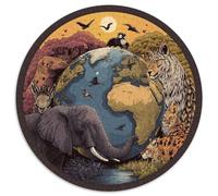 Portraits of Earth's Wildlife Rätsel Für Erwachsene |cartoon Style| Familienspaß-Puzzles 1000pcs (67.5x67.5cm) Erwachsene