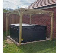 portrush large wooden garden traditional pergola in natural