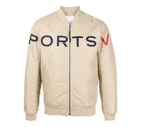 Ports V logo-print bomber jacket - Neutrals S-M-L
