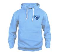 Portsmouth 1960s Retro Football Hoodie Embroidered Logo
