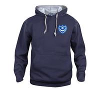 Portsmouth 1960s Retro Football Hoodie Embroidered Logo