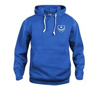 Portsmouth 1960s Retro Football Hoodie Embroidered Logo