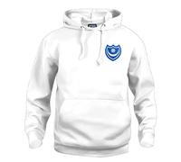 Portsmouth 1960s Retro Football Hoodie Embroidered Logo