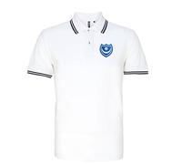 Portsmouth 1960s Retro Football Iconic Polo Embroidered Logo