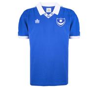 Score Draw Portsmouth 1978 Admiral Retro Football Shirt Blue/White X-Large Cotton