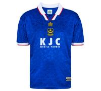 Score Draw Portsmouth 1998 Admiral Retro Football Shirt Blue X-Large Polyester