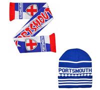 Portsmouth Blue and White Ski Bronx Hat - Stylish Winter Hat for Pompey Football Fans - Ultimate Comfort and Warmth… (UK, Alpha, One Size, Bronx Hat & Scarf Set)